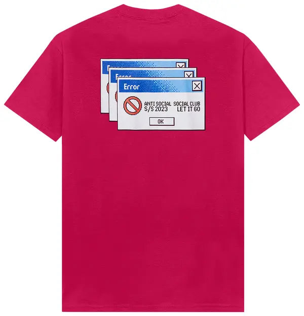 Anti Social Social Club 404/747 Tee 'Pink'