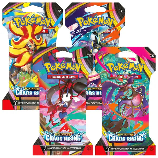Pokémon Mega Evolution: Chaos Rising Sleeved Booster Pack (1 Pack)