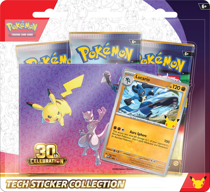 Pokemon Trading Card Game: 30th Celebration Tech Sticker Collection