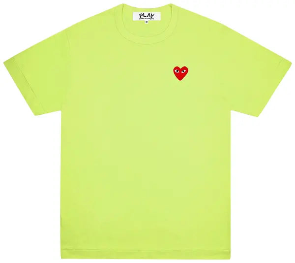 Comme des Garçons PLAY Basic Heart Logo T-Shirt 'Green'