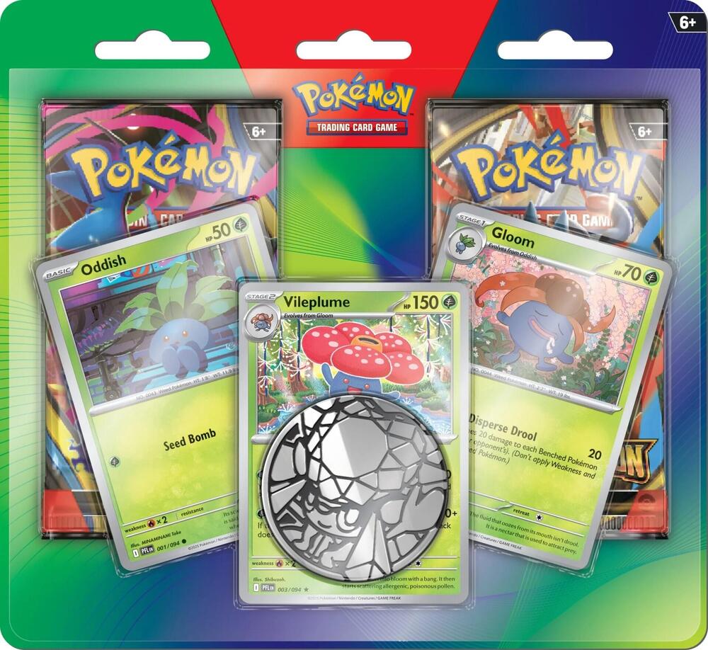 2-Pack Blister Pack [Oddish, Gloom, & Vileplume