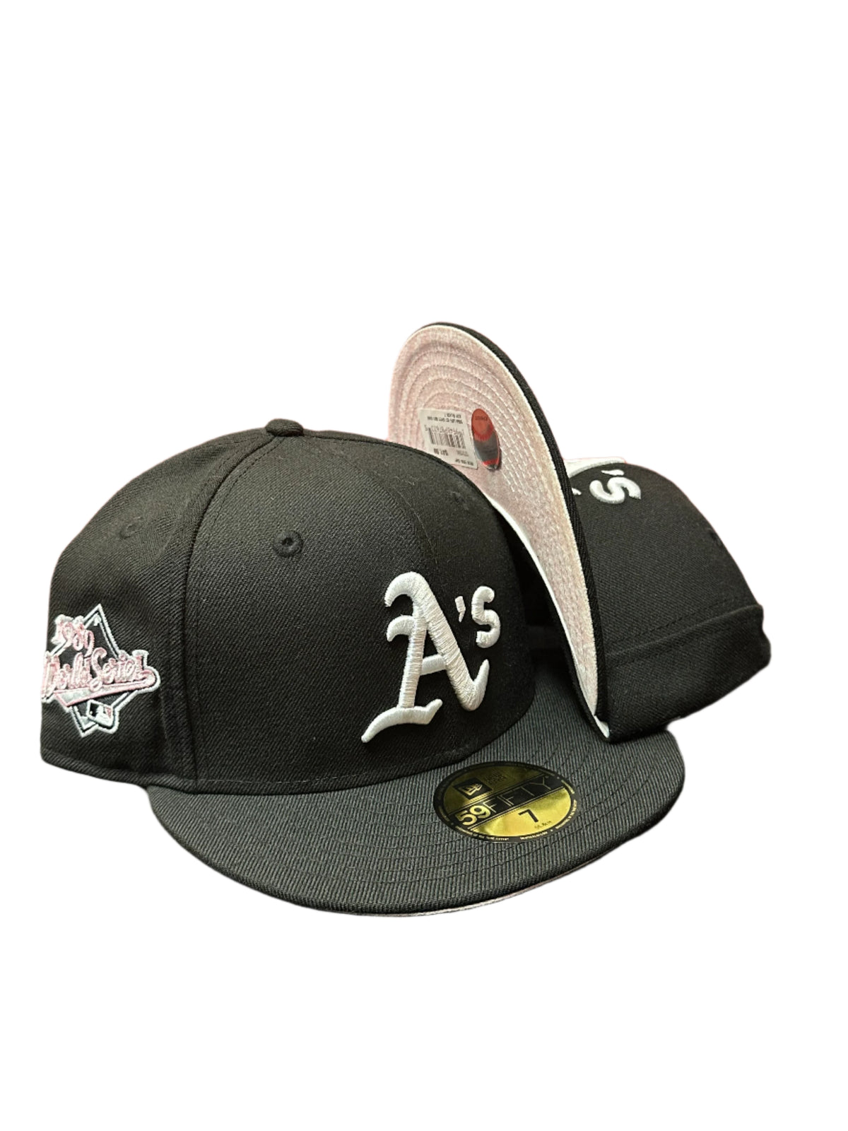 Oakland Athletics Black White 1989 World Series Side Patch 59Fifty Fitted