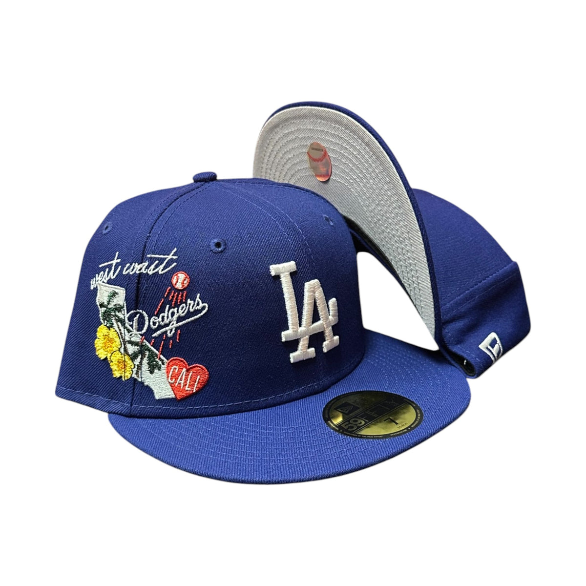 Men's Los Angeles Dodgers New Era Royal City Cluster 59FIFTY Fitted Hat