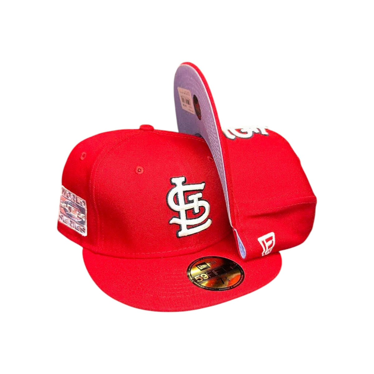 St. Louis Cardinals New Era Pop Sweatband Undervisor 2006 MLB World Series Cooperstown Collection 59FIFTY Fitted Hat - Red
