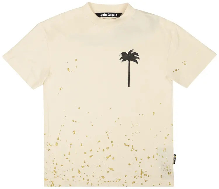 Palm Angels PXP Painted Classic Tee 'Butter/Black'