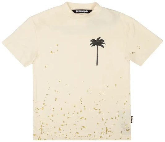 Palm Angels PXP Painted Classic Tee 'Butter/Black'