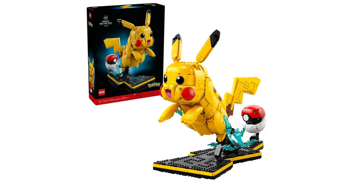 LEGO Pokemon Pikachu and Poke Ball Building Set