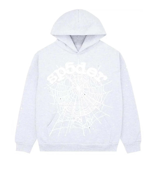 Sp5der OG Web Hoodie 'Heather Grey'