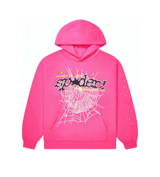 Sp5der P*nk V2 Hoodie 'Pink'