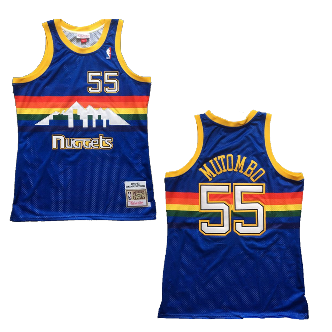 Dikembe Mutombo #55 Denver Jersey